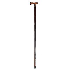 Houten wandelstok T-vorm