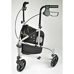 3 wiel rollator zilver