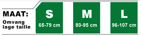 rugbandage maatvoering